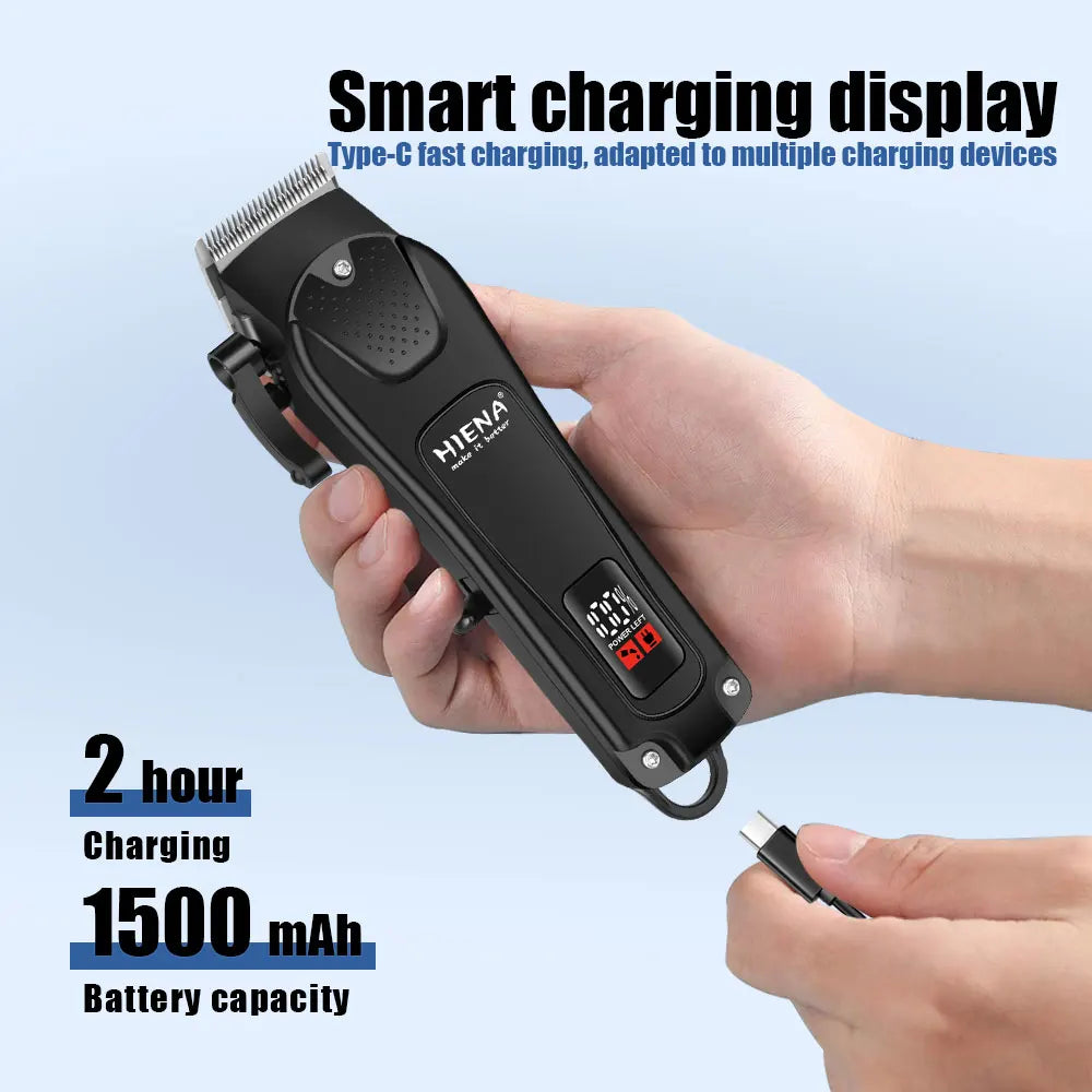 Hair Trimmer New Professional Cutting Machine Electric Shaver Hair Trimmers With LCD Display Men's Hair Clipper Noventix