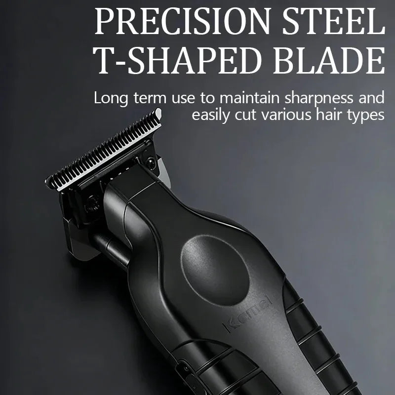 Kemei Electric Cordless Hair Trimmer KM-2299 with Base Electric Oil Head Thruster Carving Clippers Finish Hair Cutting Machine Noventix
