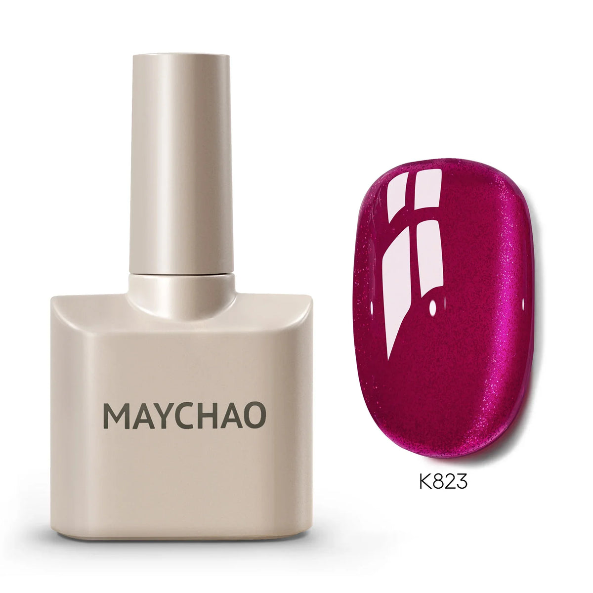 MAYCHAORomantic Galaxy Cat Eye Gel Nail Polish With Magnet Soak off UV Holographic Magnetic Rainbow Gel Polish for Nail Manicure Blushimmer