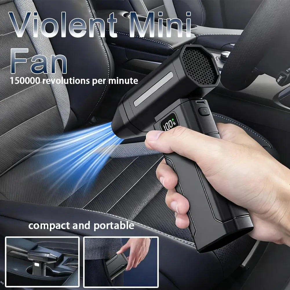 X8 Brushless Turbo Jet Fan Blower 150000RPM Powerful Electric Air Blower Vacuum Dust Cleaner Portable Dust Cleaner Violent Fan Selvanelle