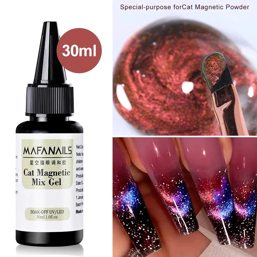 XEIJAYI Pink Cat Eye Gel Nail Polish Ceramic Magnetic Gel UV Semi-permanent Enamels Varnish Nail Supplies For Professionals Gel Blushimmer
