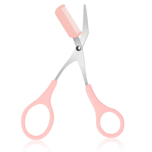 Eyebrow Trimmer, Stainless Steel Eyebrow Scissors With Comb, Eyebrow Trimming Scissors Hair Removal Beauty Tools WTN Essentials
