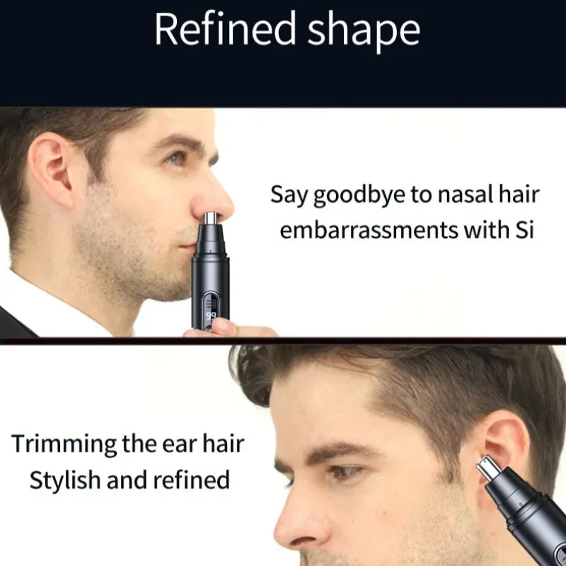 Mini Pocket Nose Hair Trimmer Painless Clipper Nose Ears Hair Eyebrow Waterproof Portable Trimmer For Men Women Noventix
