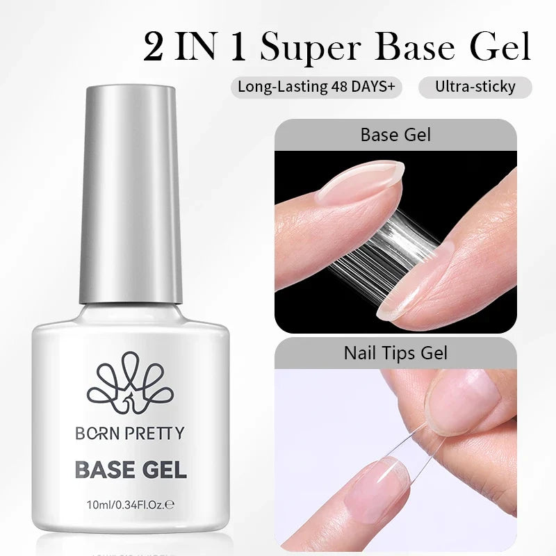 BORN PRETTY Jelly Nude Gel Nail Polish 10ml Light Pink Peach Translucent Color UV Light Cure Gel Varnish Nail Art DIY at Home Blushimmer