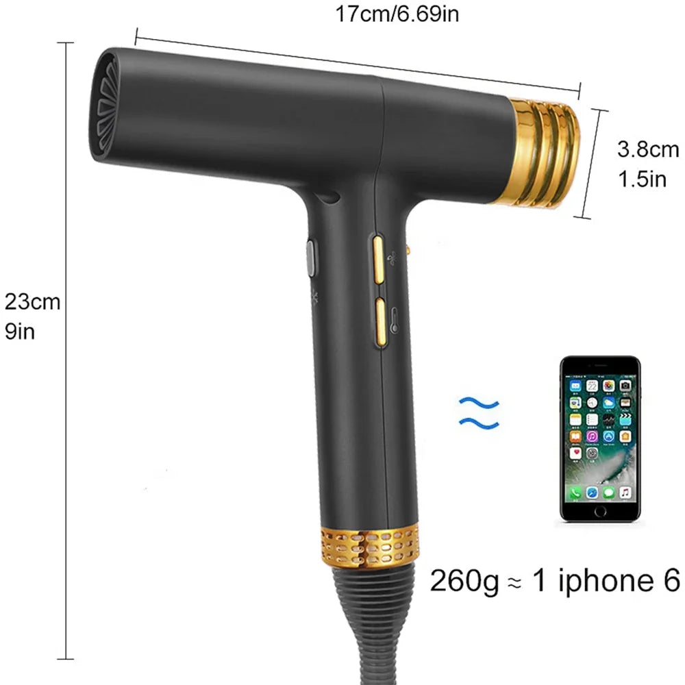 110000rpm Brushless Professional Hair Dryer Negative Ion Blower High FLIPSTYLEZLLC