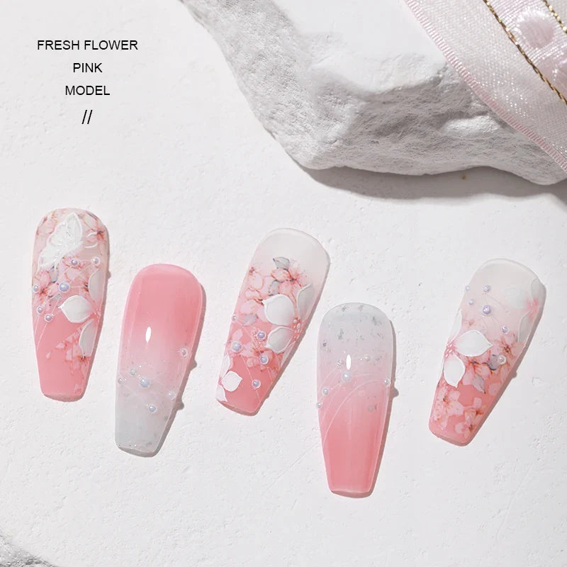 AS 15ml Transfer Foil Gel Nail Polish Soak Off Led Uv Gel Varnish Fast Dry Star Sticker Glue Stamp Gel Blushimmer