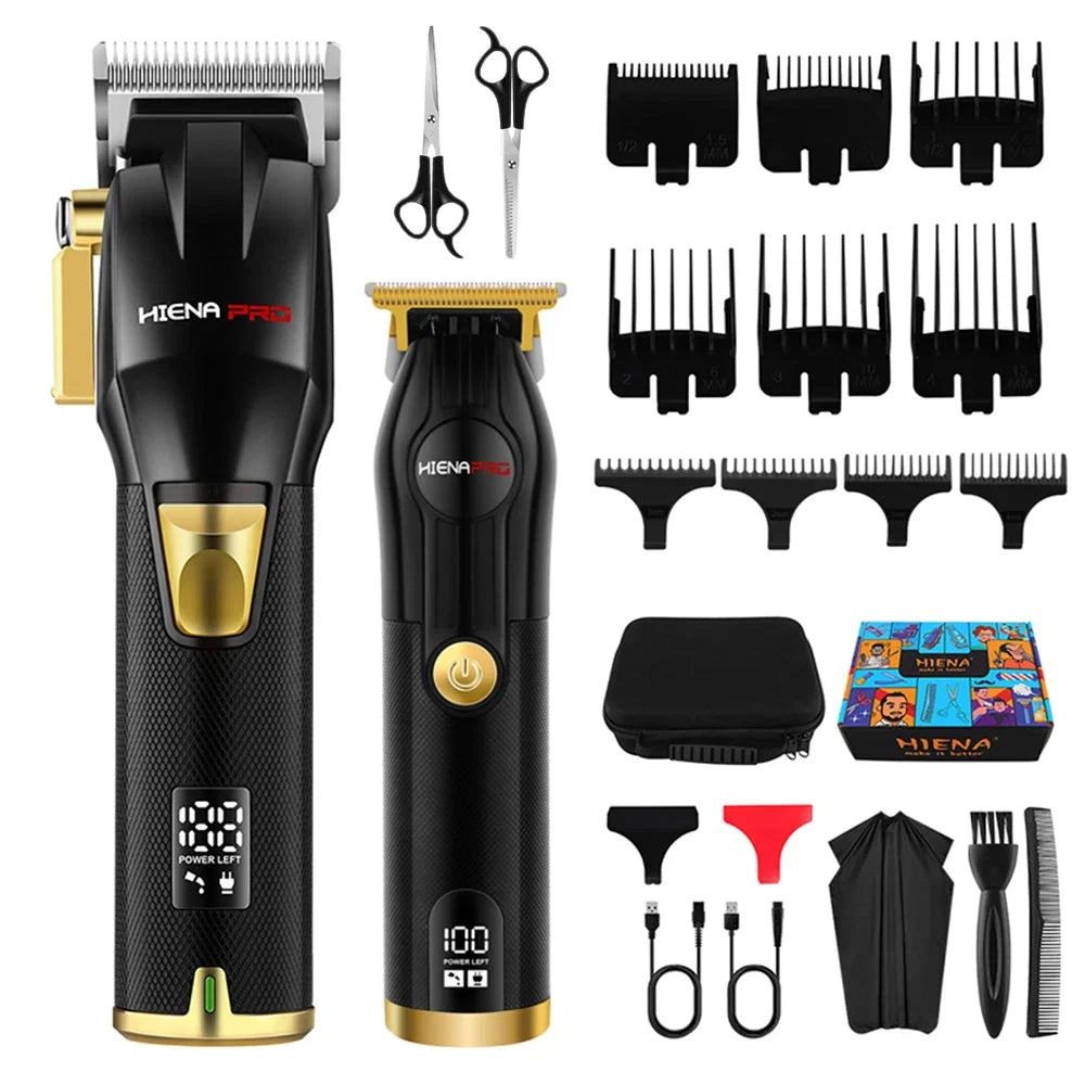 hiena Kemei Hair Trimmer Hair Clipper Professional Barber Trimmer Electric Shaver Hair Cutting Machine Rechargeable Trimmer Men Noventix