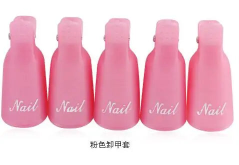 (10Pcs) Gel Nail Polish Remover Cap Clips Resuable Finger&Toe Nail Clips for removal Acrylic Nail Art Gel Polish Soak Off Tool Blushimmer
