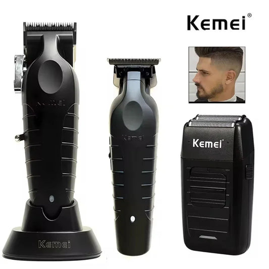 Kemei KM-2296 KM-2299 KM-1102 Hair Clipper Kit Men's Electric Shaver Hair Trimmer Machine Professional Hair Cutting Machine WTN Essentials