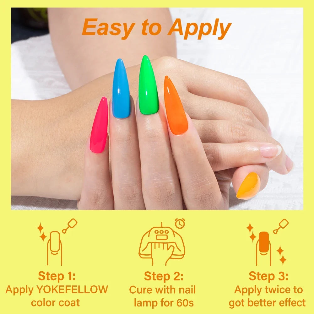 YOKEFELLOW 2022 New Color 10ML Nail Gel Polish Semi Permanent Gel Varnish Base Top Coat 122 Soak Off Colors Organic Nail Varnish Blushimmer