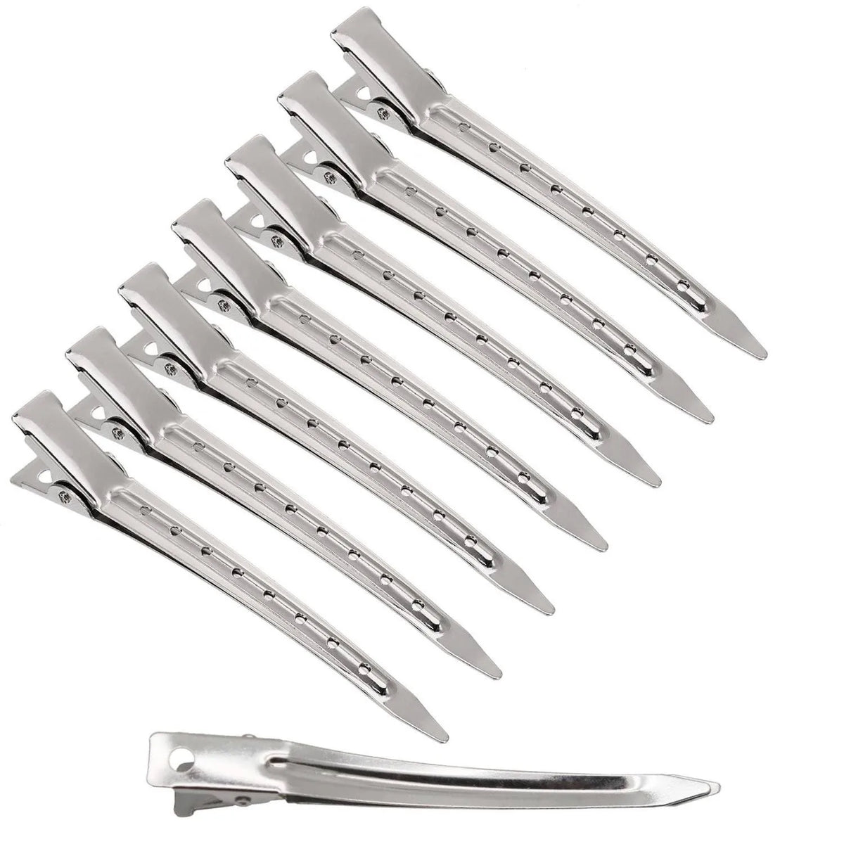 Hair Salon Hair Clips Metal Duckbill Crocodile Curling Hair Styling Clips Barber Shop Hair Positioning Clips Women Hair Clips Game On Interactive LLC (OnlyTenBucks.com)