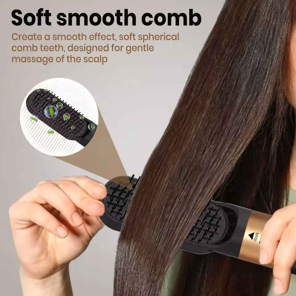 5 In 1 Styling Hair Dryer Electric Comb Negative Ion Professional Automatic Comb Curly Hair Straight Hair Comb Styling Tool Noventix