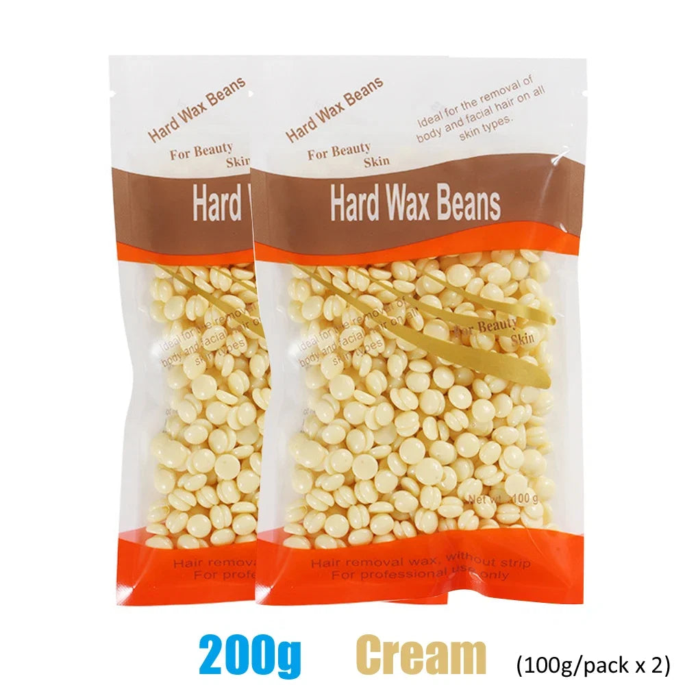 500g Wax Beans For Wax Heater Whole Body Hot Film Depilatory Wax For Wax Heater Kit Waxing Wax Beans For Hair Removal Wax Pot Noventix