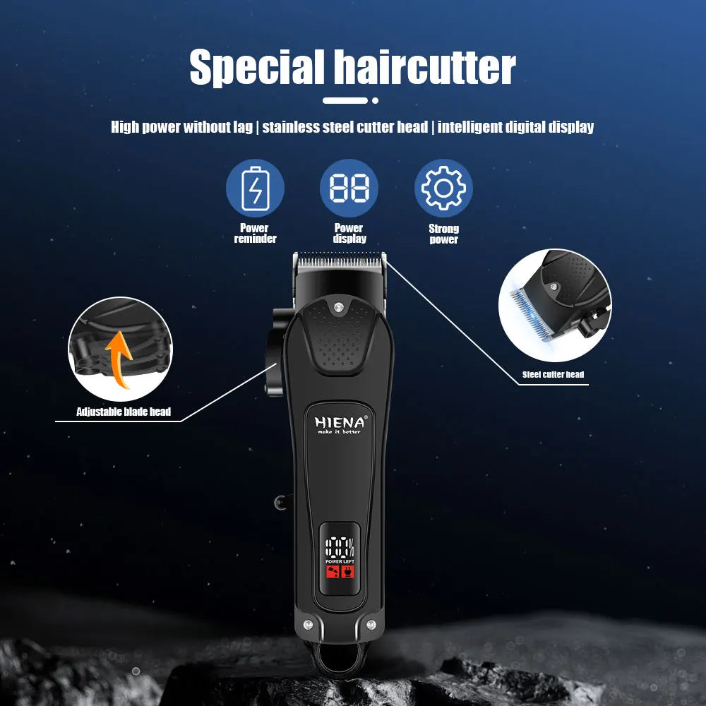Hair Trimmer New Professional Cutting Machine Electric Shaver Hair Trimmers With LCD Display Men's Hair Clipper Noventix
