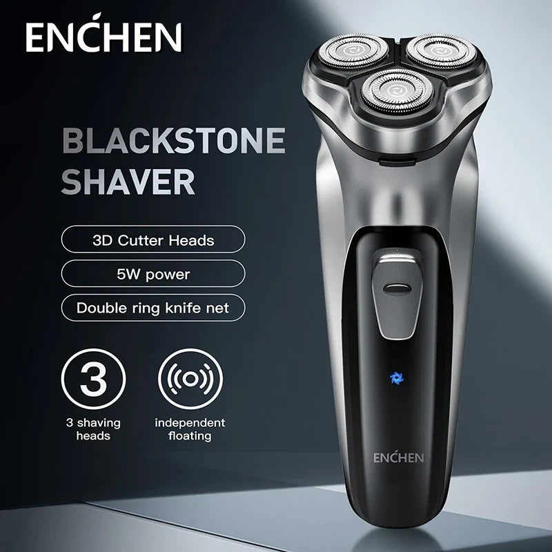 ENCHEN Blackstone Electrical Rotary Shaver for Men 3D Floating Blade Washable Type-C USB Rechargeable Shaving Beard Machine Phones Icon