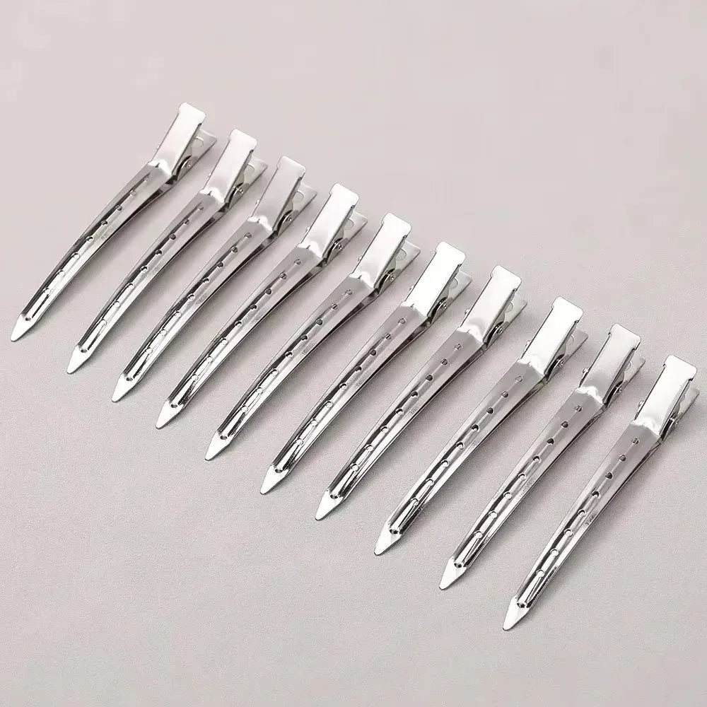 Hair Salon Hair Clips Metal Duckbill Crocodile Curling Hair Styling Clips Barber Shop Hair Positioning Clips Women Hair Clips Game On Interactive LLC (OnlyTenBucks.com)