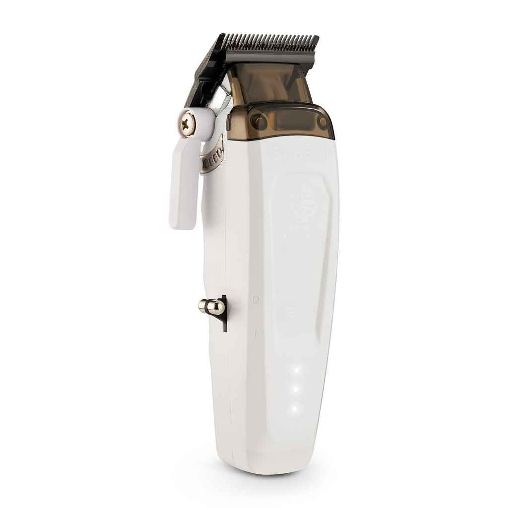 StyleCraft Saber II Cordless Digital Brushless Motor Clipper – White (SC619) Certified Clippers