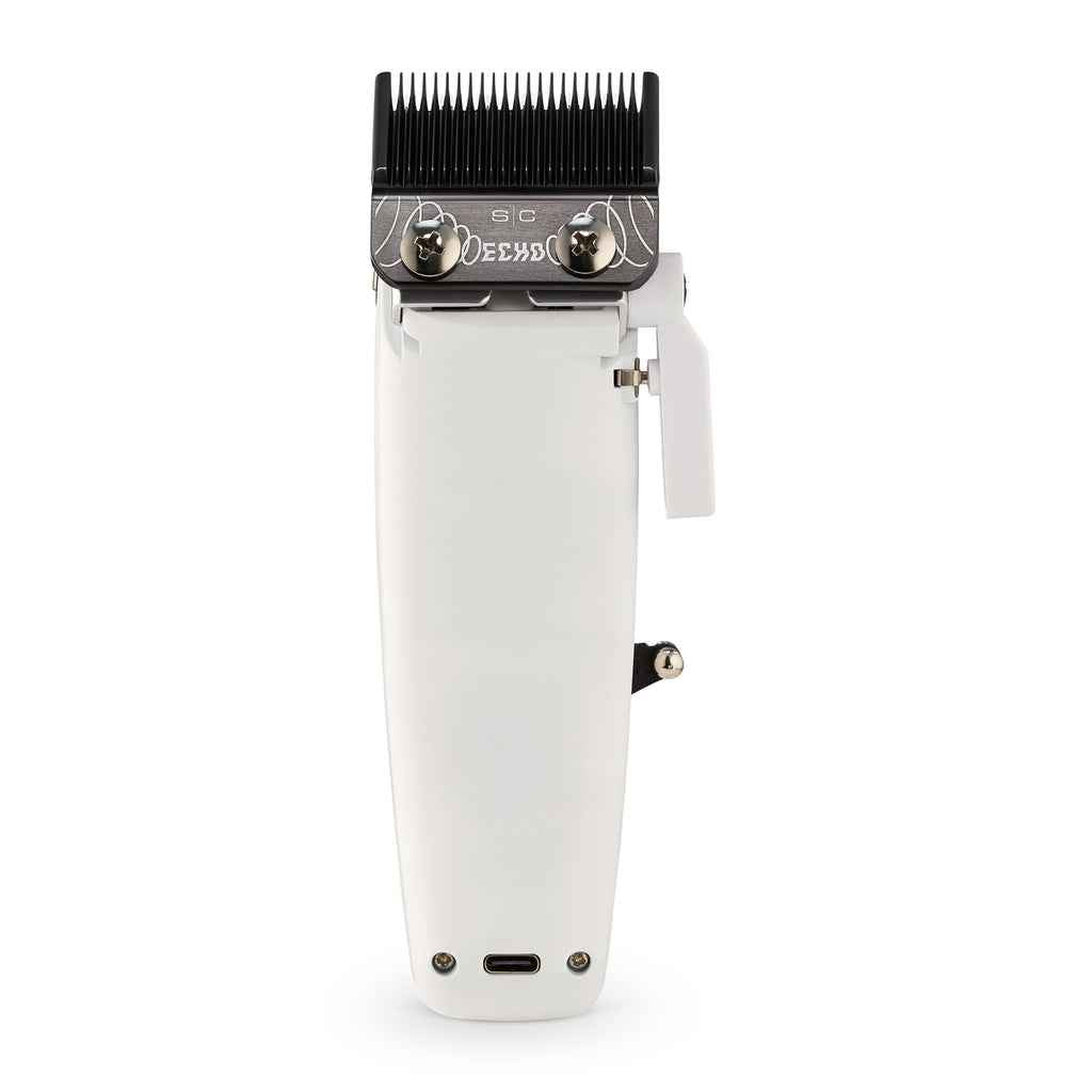 StyleCraft Saber II Cordless Digital Brushless Motor Clipper – White (SC619) Certified Clippers