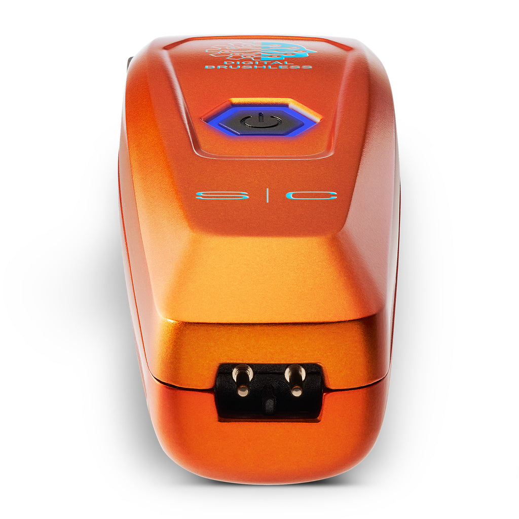 StyleCraft Saber Cordless Digital Brushless Motor Trimmer – Orange (SC421O) Certified Clippers