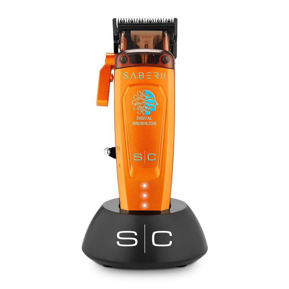 STYLECRAFT SABER 2.0 CLIPPER - ORANGE (#SC617O) N.O.S. Barber Supply