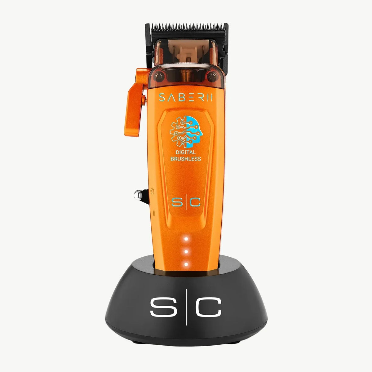 StyleCraft Saber 2 Cordless Digital Brushless Motor Clipper - Orange SC617O Certified Clippers