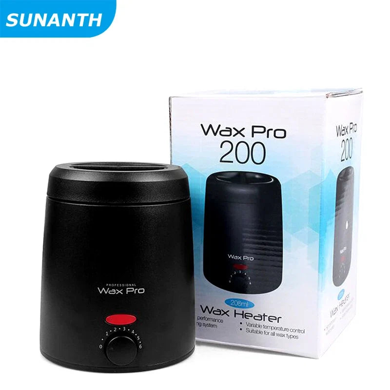 200ML Brazilian Hard Waxing Wax Warmer Machine Hard Waxing Wax Beans Waxing Machine Epilator Wax-melt Pot Unisex Hair Removal Noventix