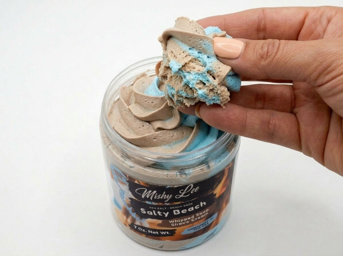 Salty Beach Whipped Soap and Shave Cream Mishy Lee Boutique