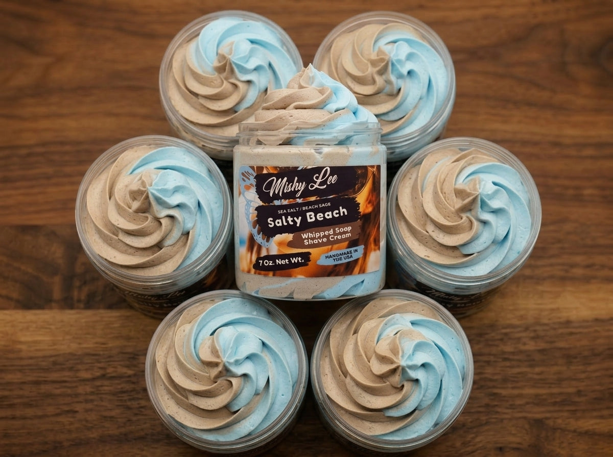 Salty Beach Whipped Soap and Shave Cream Mishy Lee Boutique
