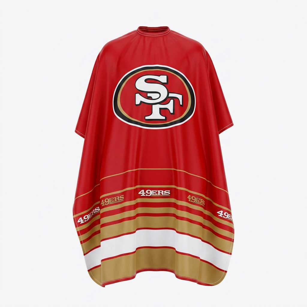 San Francisco 49ers Barber Cape myteamcape