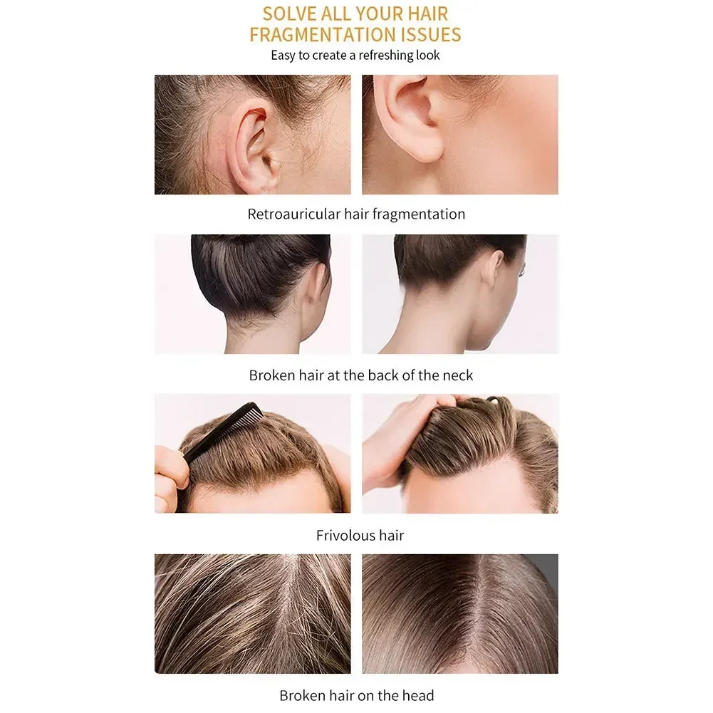 Broken Hair Styling Gel Cream Hair Wax Stick Gel Cream Hair Styling Frizz Fixed Fluffy Children Men and Women Styling Wax Noventix