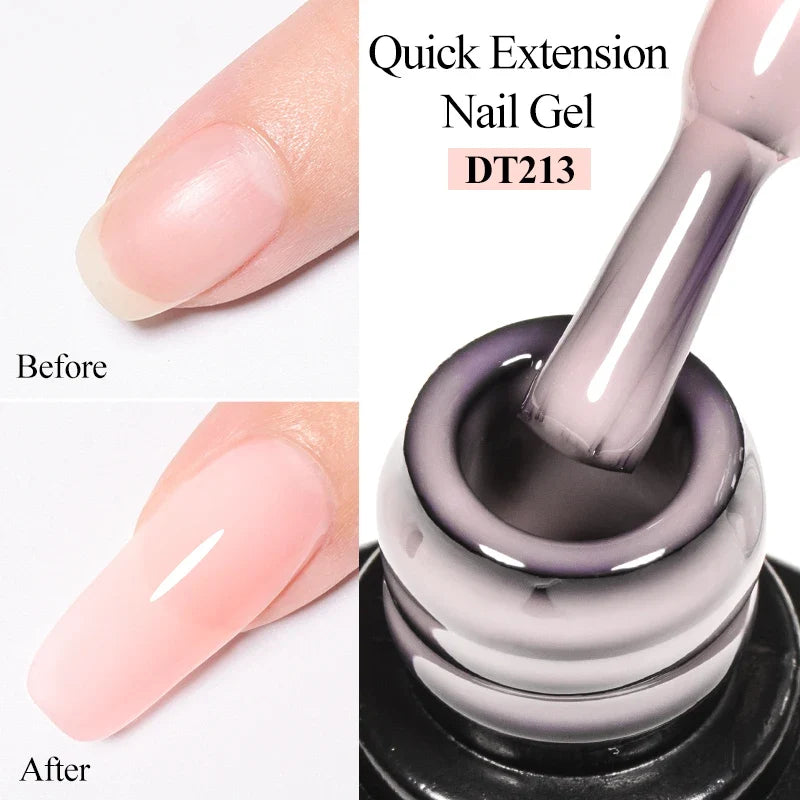 Milky White Nail Extension Gel Clear Nude Building UV Gel For Nails Finger Extensions Form Tips French Nails Manicure Nail Art Blushimmer