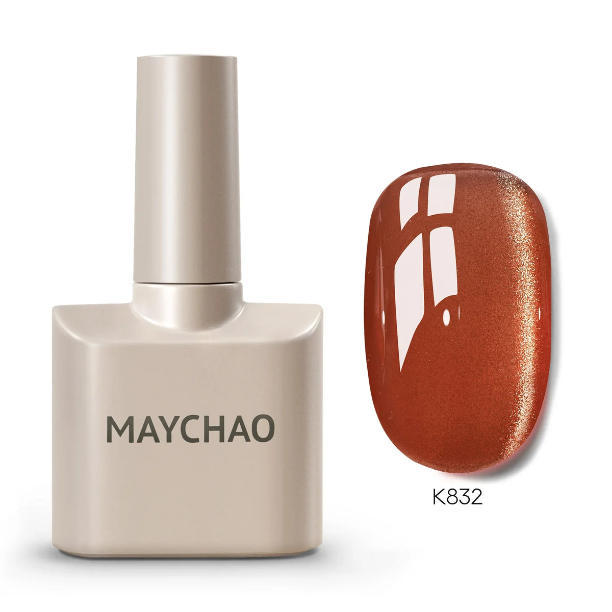 MAYCHAORomantic Galaxy Cat Eye Gel Nail Polish With Magnet Soak off UV Holographic Magnetic Rainbow Gel Polish for Nail Manicure Blushimmer