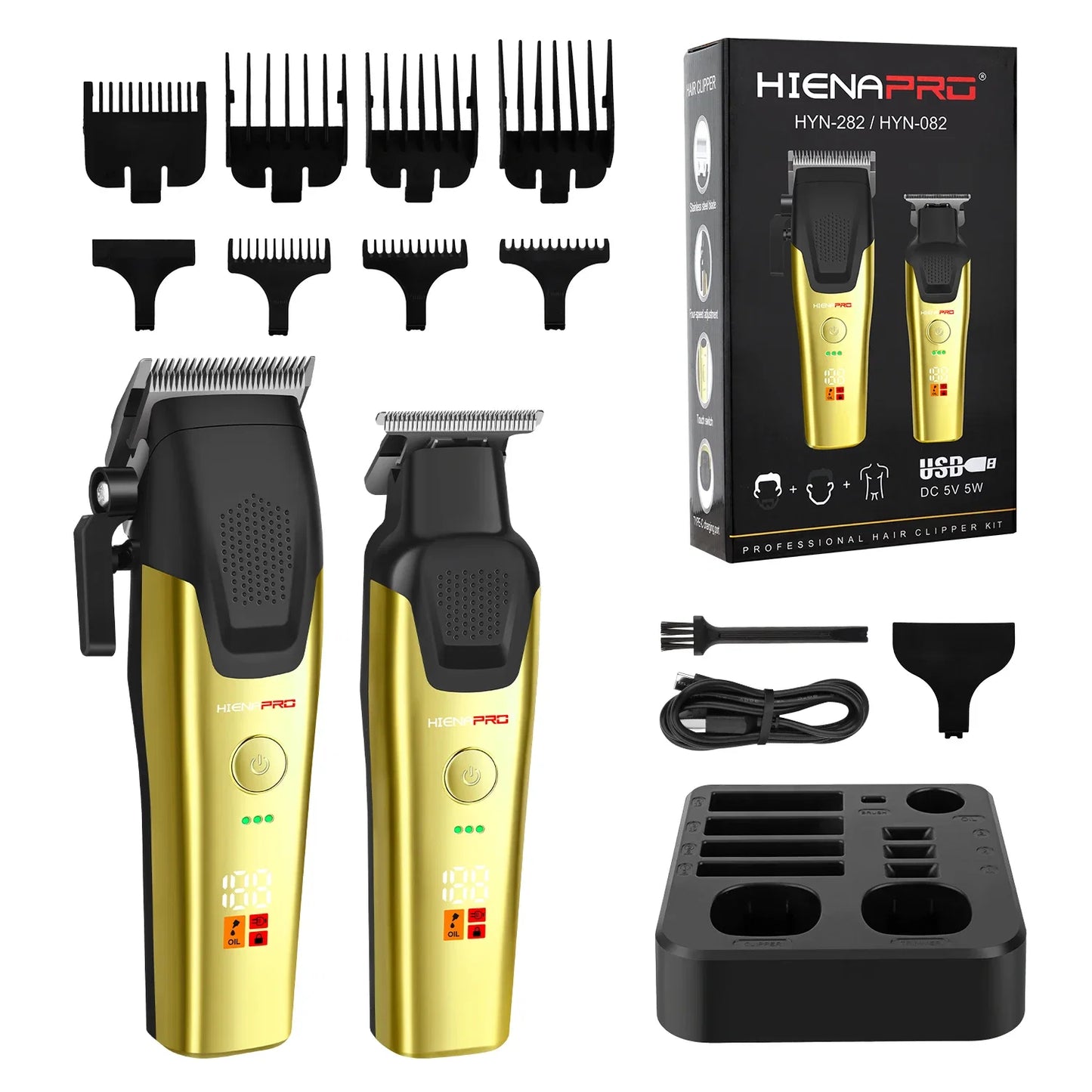 Professional Cordless Men's Barber Kit Electric Hair cutter hair Trimmer Machine Hair Cutting Machine Clipper gift for men Noventix