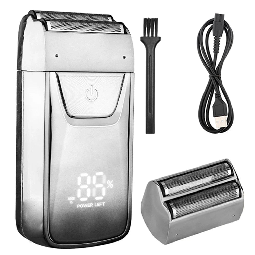 HIENA shaving machine men Electric shaver Hair clipper Rechargeable Metal Housing Pro Electric Shaver For Men Electric home Noventix