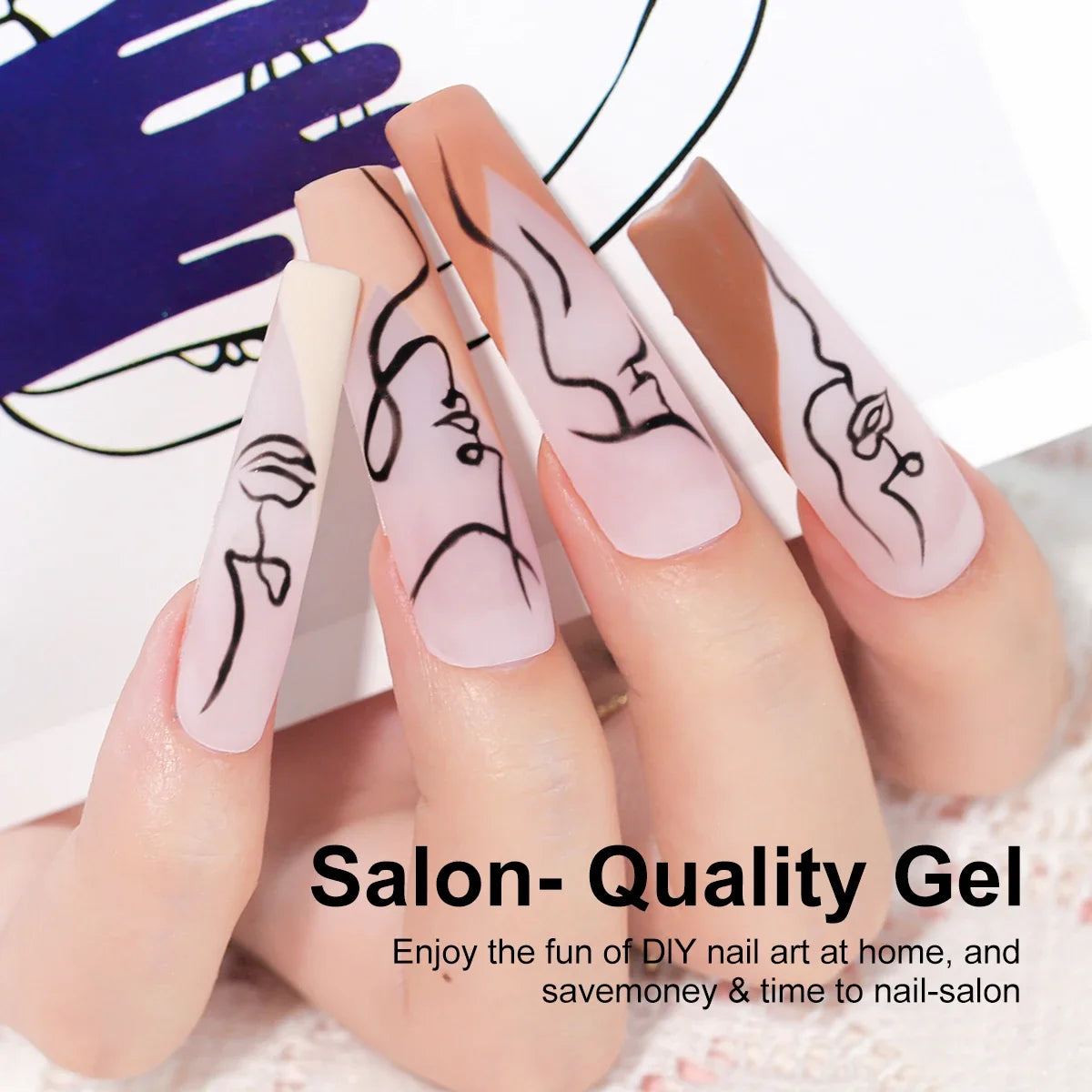 LIMEGIRL Gel Nail Polish Set UV LED Nail Light Gel Nail Kit Semi-Permanent Gel Varn Professional Nail Polishing Art Tool Set Blushimmer