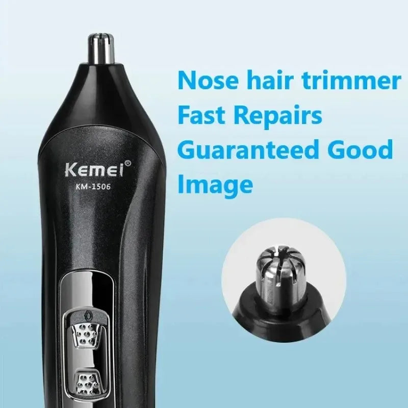 Kemei Electric Rechargeable Nose Professional Shaving Machine KM-1506 3 in 1 Electric Shaver USB Charging Hair trimmer Noventix