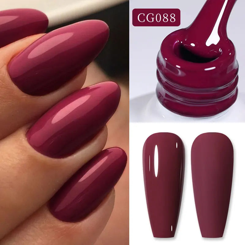 BORN PRETTY 10ml Blood Red Jelly Gel Nail Polish Halloween Nails Art Gel Polish Sheer Translucent Nail Gel for Winter Manicure Blushimmer