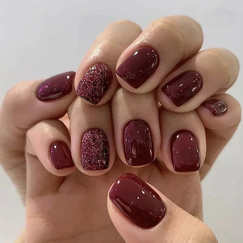 24Pcs Oval Short Pink Press on Nails Simple Ombre Spring False Nail for Sweet Sassy Cool Women&Girl Removable Wearable Nail Art Blushimmer