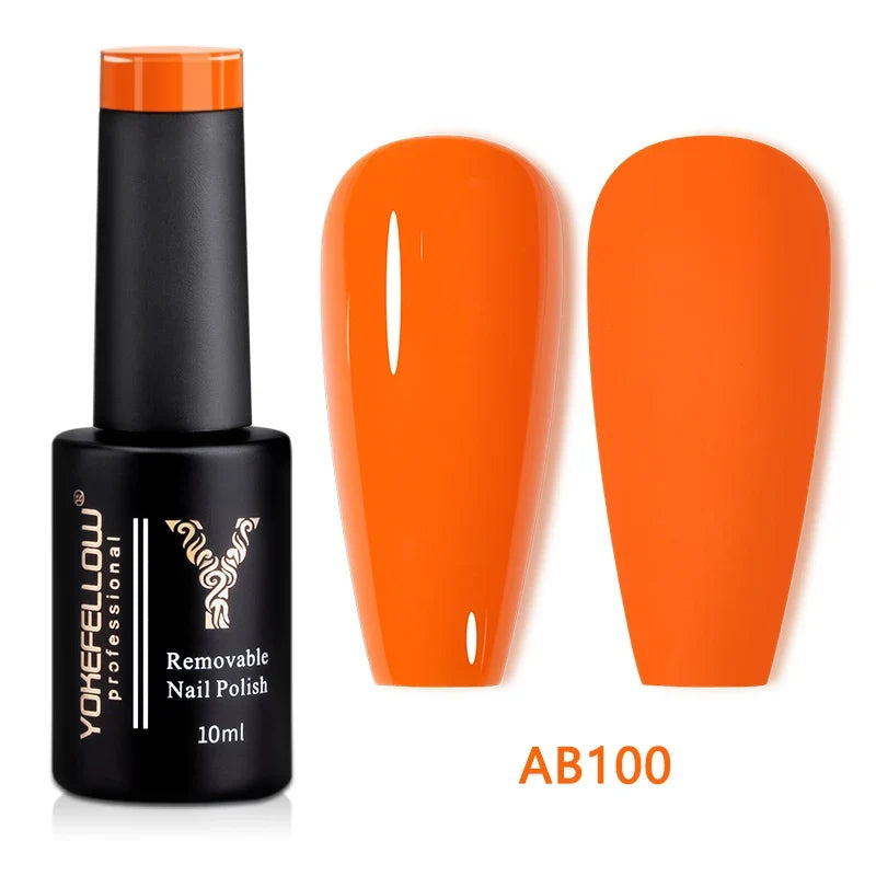 YOKEFELLOW 10ml Jelly Nude Gel Nail Polish High Quality Translucent Pink Nail Gel Varnish Soak Off UV Gel Polish Long Lasting Blushimmer
