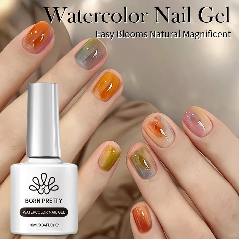 BORN PRETTY Milky White Jelly Nude Gel Nail Polish 10ml White Translucent Soak Off Gel Vernis Semi Permanent Need UV Light Cure Blushimmer