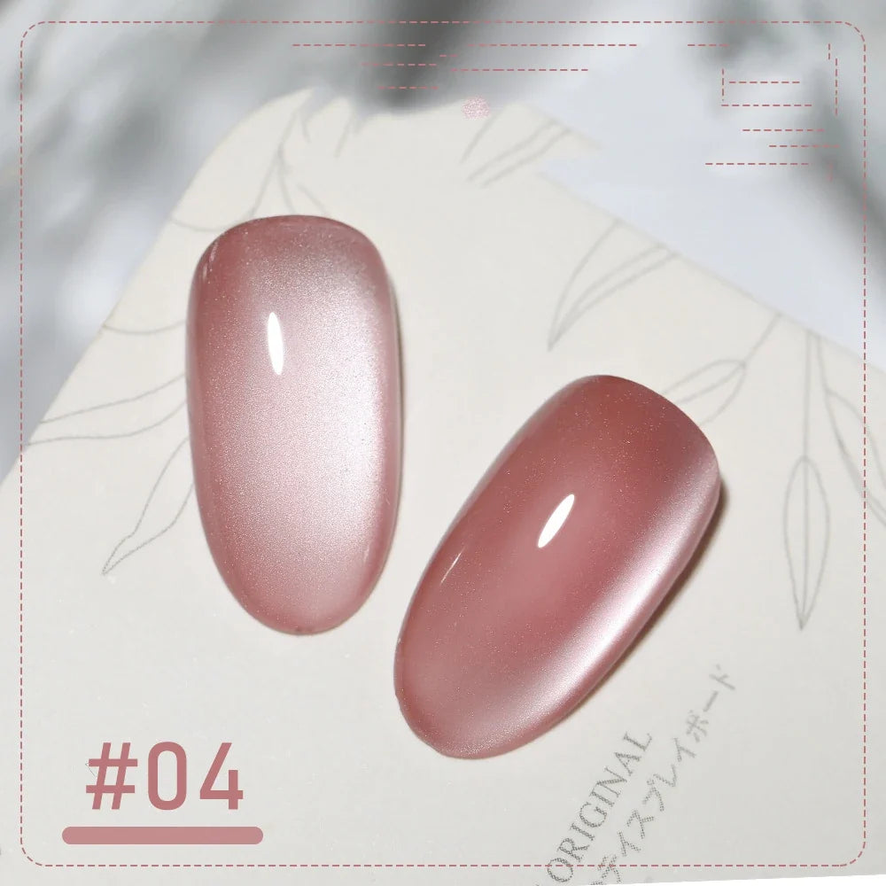 XEIJAYI Pink Cat Eye Gel Nail Polish Ceramic Magnetic Gel UV Semi-permanent Enamels Varnish Nail Supplies For Professionals Gel Blushimmer