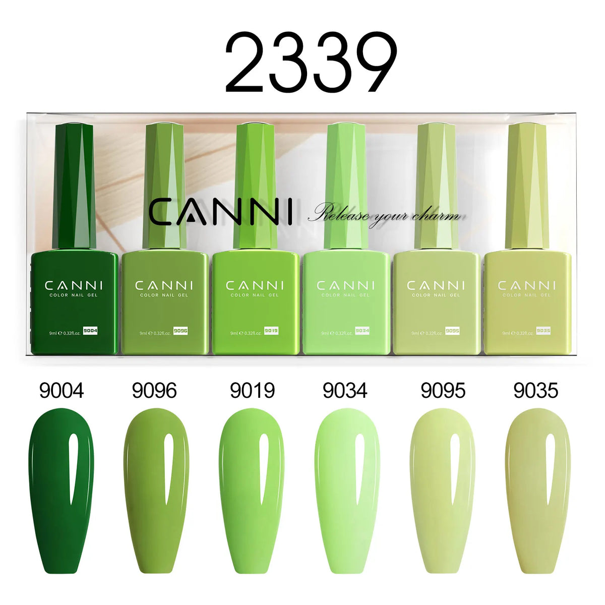 6pcs*9ml CANNI HEMA FREE Nail Gel Polish Set Gorgeous Color Semi Permanent Pigmented Painting Gel Soak off UV LED Gel Nails Kit Blushimmer