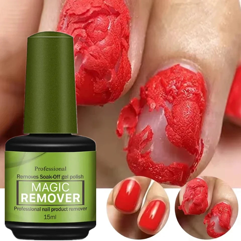 15ml Magic Fast Nail Gel Polish Remover Clean UV Soak Off Semi Permanent Varnish Nail Art Removal Tools Manicure 2025 New Blushimmer