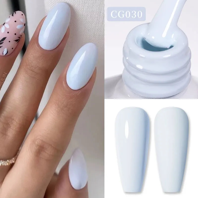 BORN PRETTY Jelly Nude Gel Nail Polish 10ml Light Pink Peach Translucent Color UV Light Cure Gel Varnish Nail Art DIY at Home Blushimmer