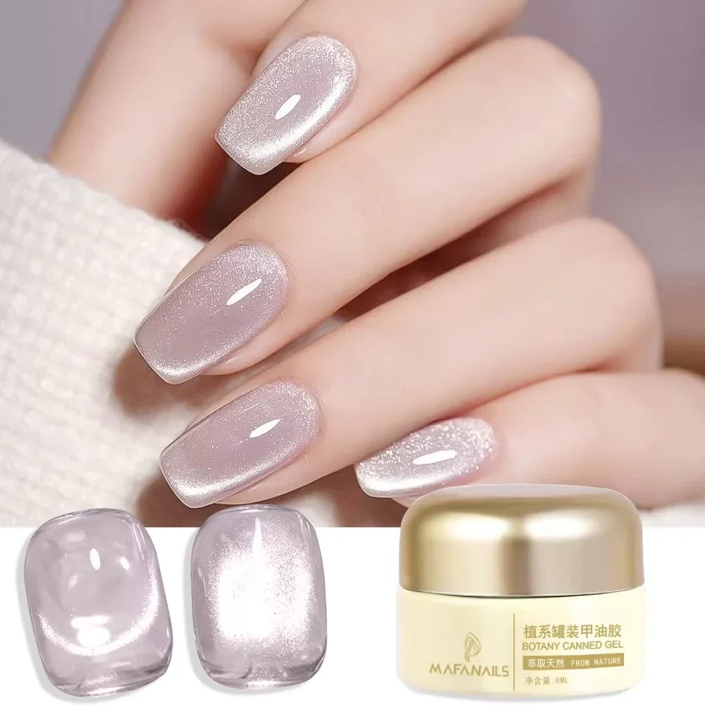 XEIJAYI Pink Cat Eye Gel Nail Polish Ceramic Magnetic Gel UV Semi-permanent Enamels Varnish Nail Supplies For Professionals Gel Blushimmer