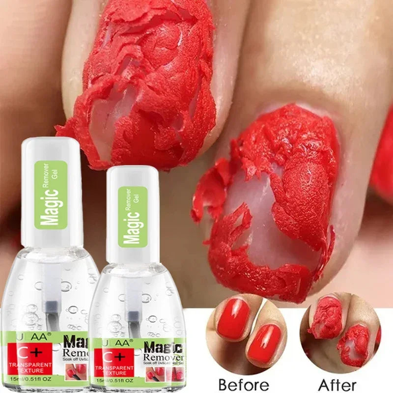 3-5 Mins Fast Remover Magic Remover Gel Nail Polish 15ml Soak Off UV LED Burst Removal Cleaner Nail Art Tools Manicure Cleaner Blushimmer