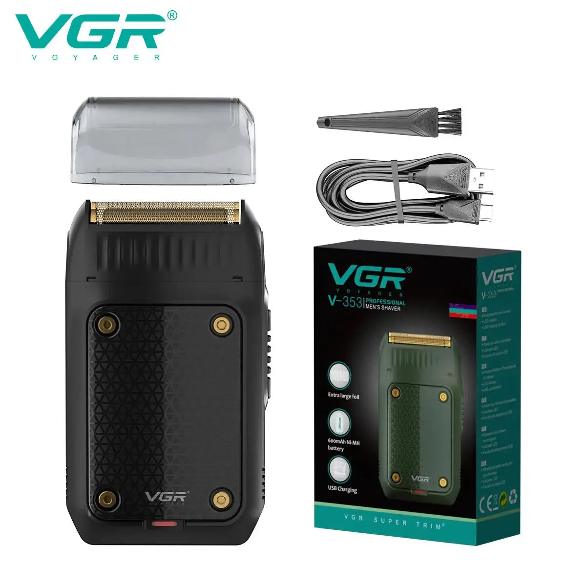 VGR V-353 Shaver Professional Razor Electric Shaving Machine Portable Beard Trimmer Rechargeable Razor Mini Shaver for Men Phones Icon