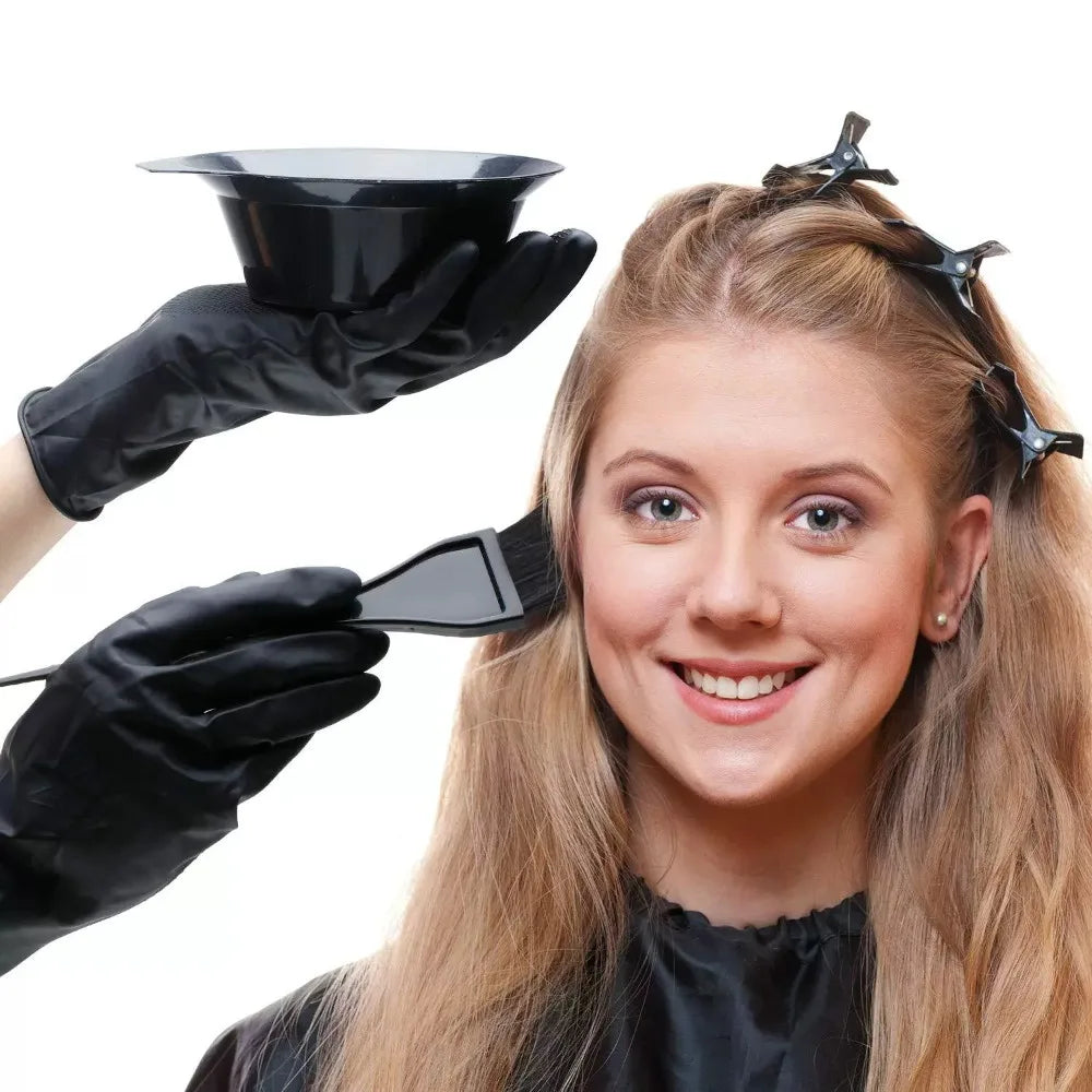 4Pcs Home Salon Hair Dyeing Brush Set Hair Dyeing Cream Bowl Coloring Brush Comb Kits Hair Tint Applicator Barber Styling Tools Game On Interactive LLC (OnlyTenBucks.com)