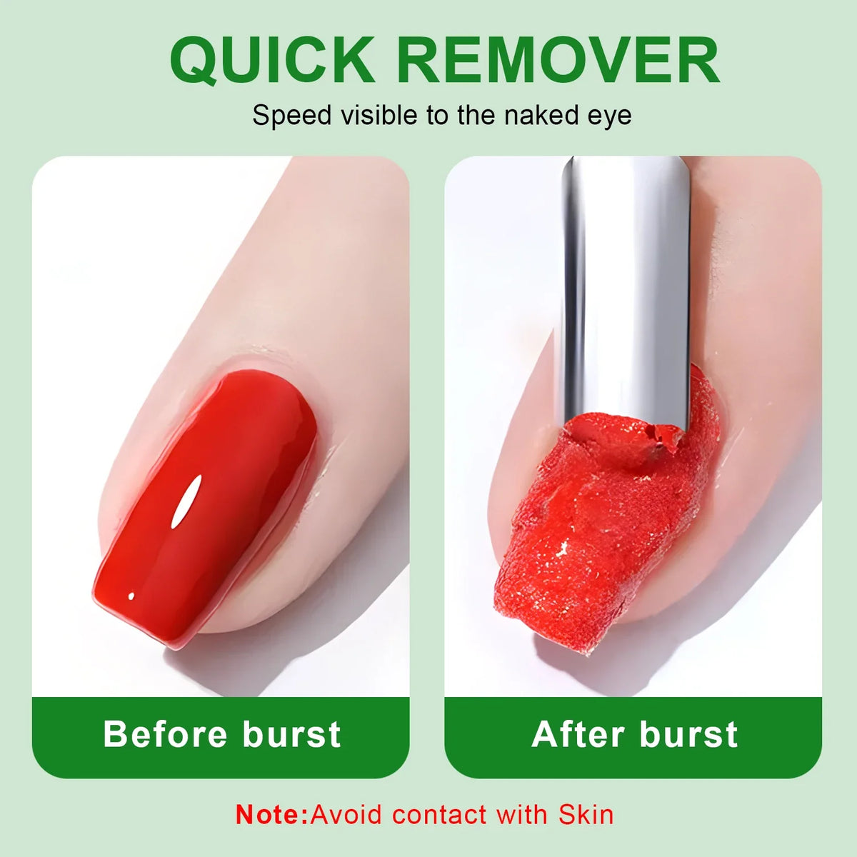 3pcs Set Gel Nail Polish Remover,Quickly & Easily Removes Uv Gel Polishes Within 2-3 Minutes,No Need To Soak Or Wrap Nails Blushimmer