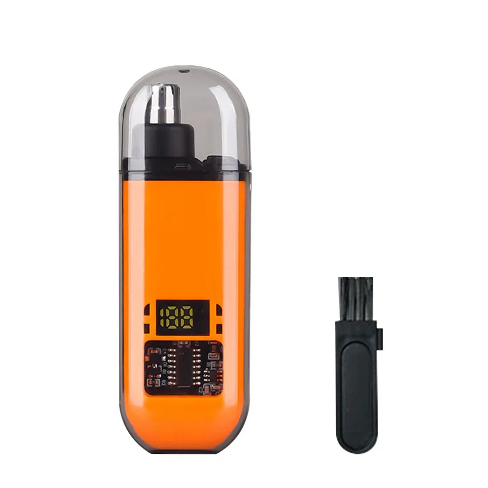 Nose Hair Trimmer for Men USB Rechargeable Mini Pocket Nose Hair Clipper Portable Electric Eyebrow Ear Nose Hair Cutting Machine Noventix
